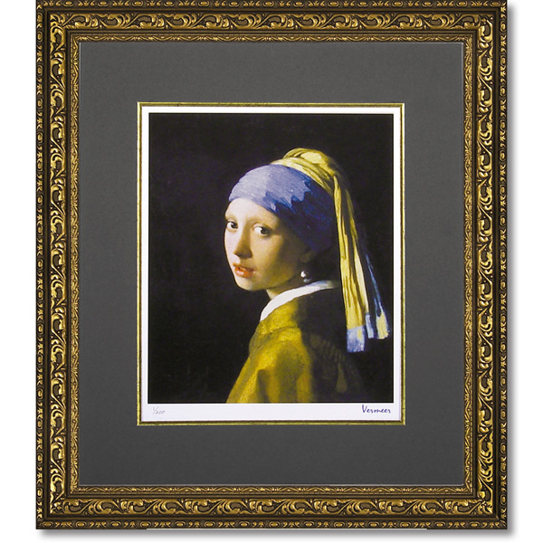 ミュージアムシリーズ(シグレー版画)フェルメール「青いターバンの少女(真珠の耳飾りの少女)」