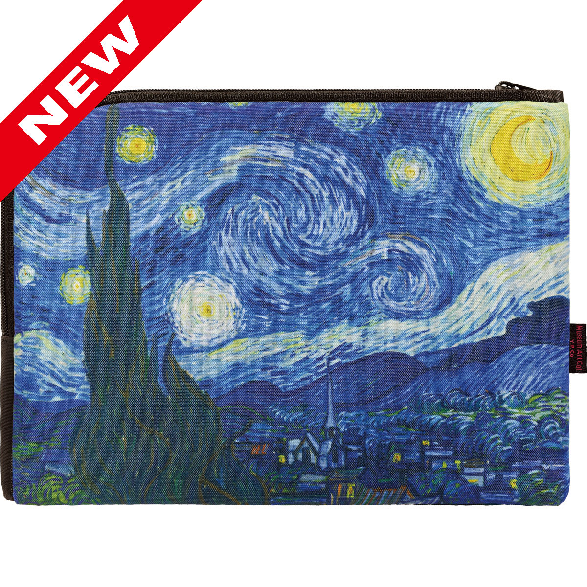 名画フラットポーチ ゴッホ「星月夜」