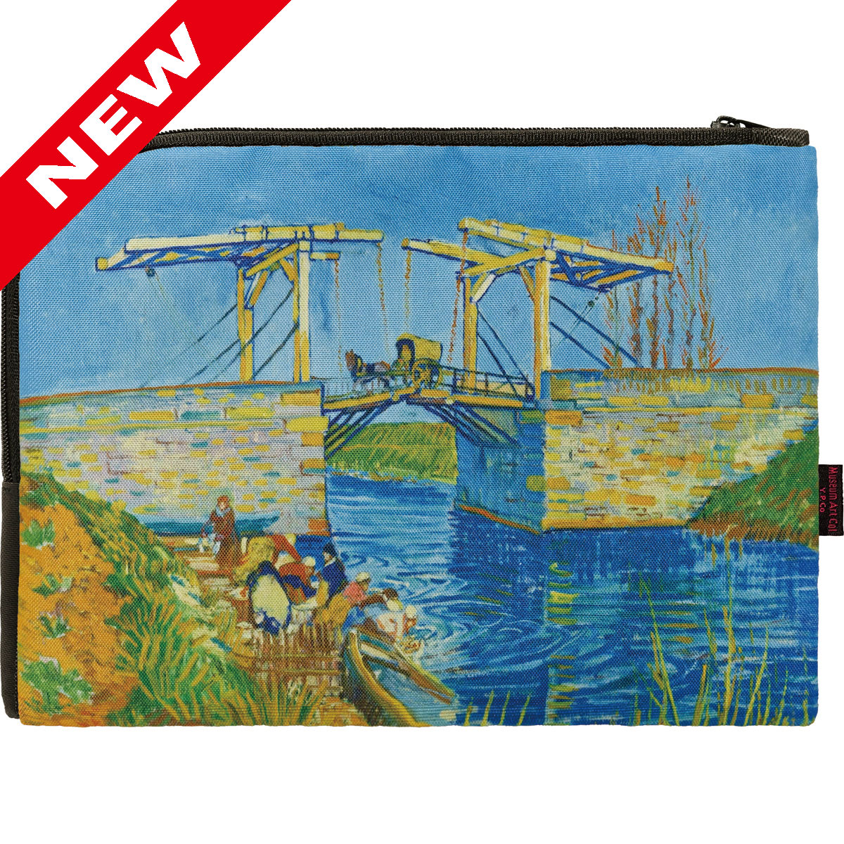 名画フラットポーチ ゴッホ「アルルの跳ね橋」
