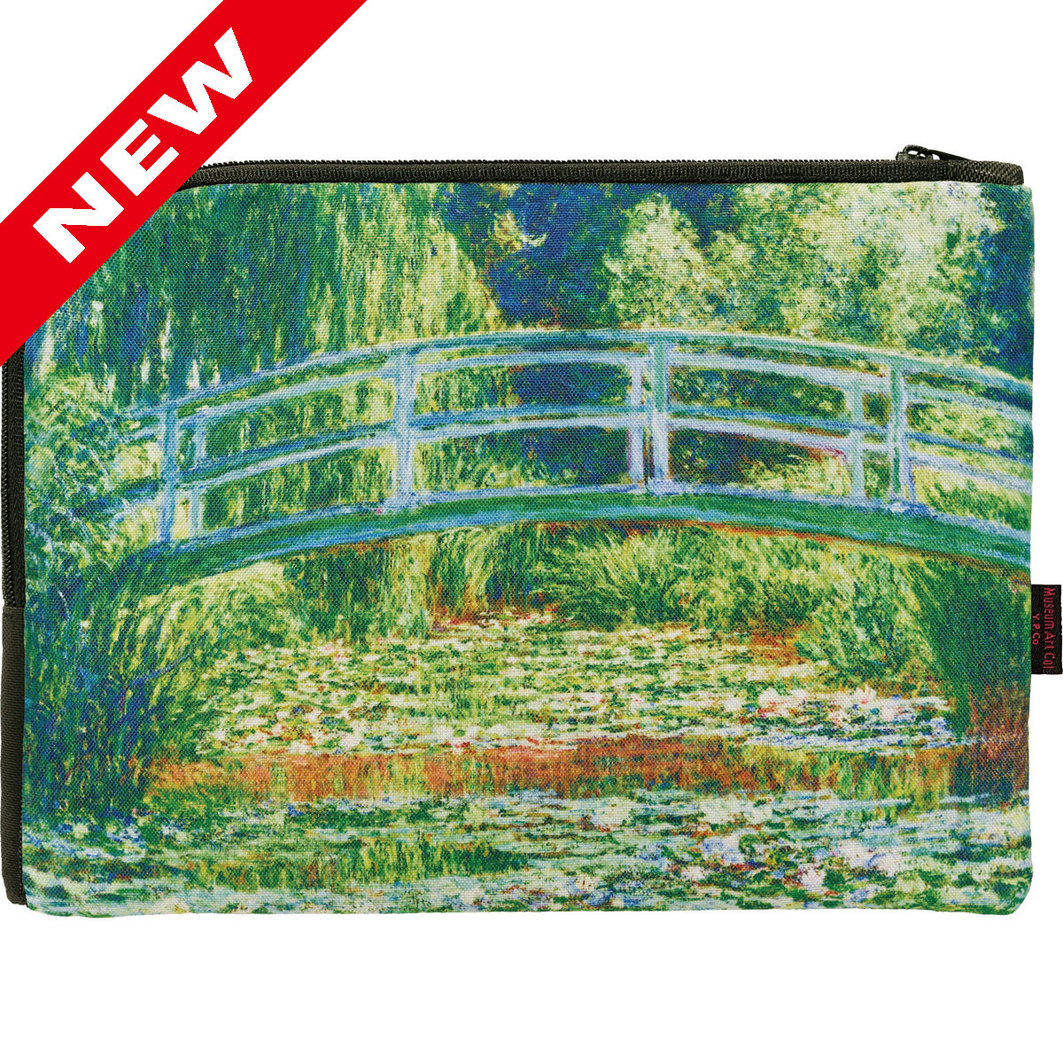 名画フラットポーチ モネ「睡蓮の池と日本の橋」