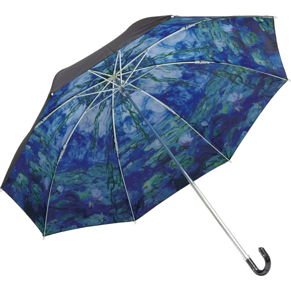 名画折りたたみ傘(モネ「睡蓮」)晴雨兼用