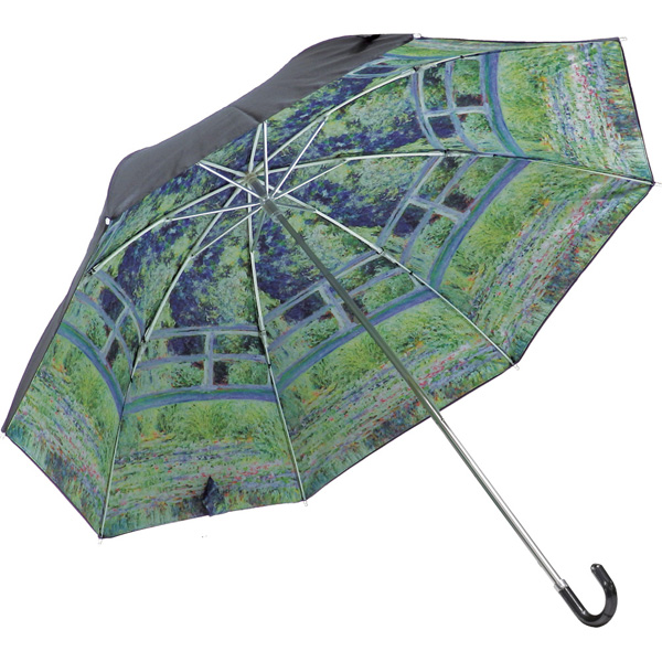 名画折りたたみ傘～晴雨兼用～(モネ「睡蓮の池と日本の橋」)
