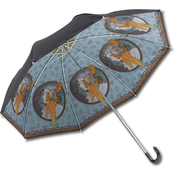名画折りたたみ傘～晴雨兼用～(アールヌーボー「ブロンドとローズ」)