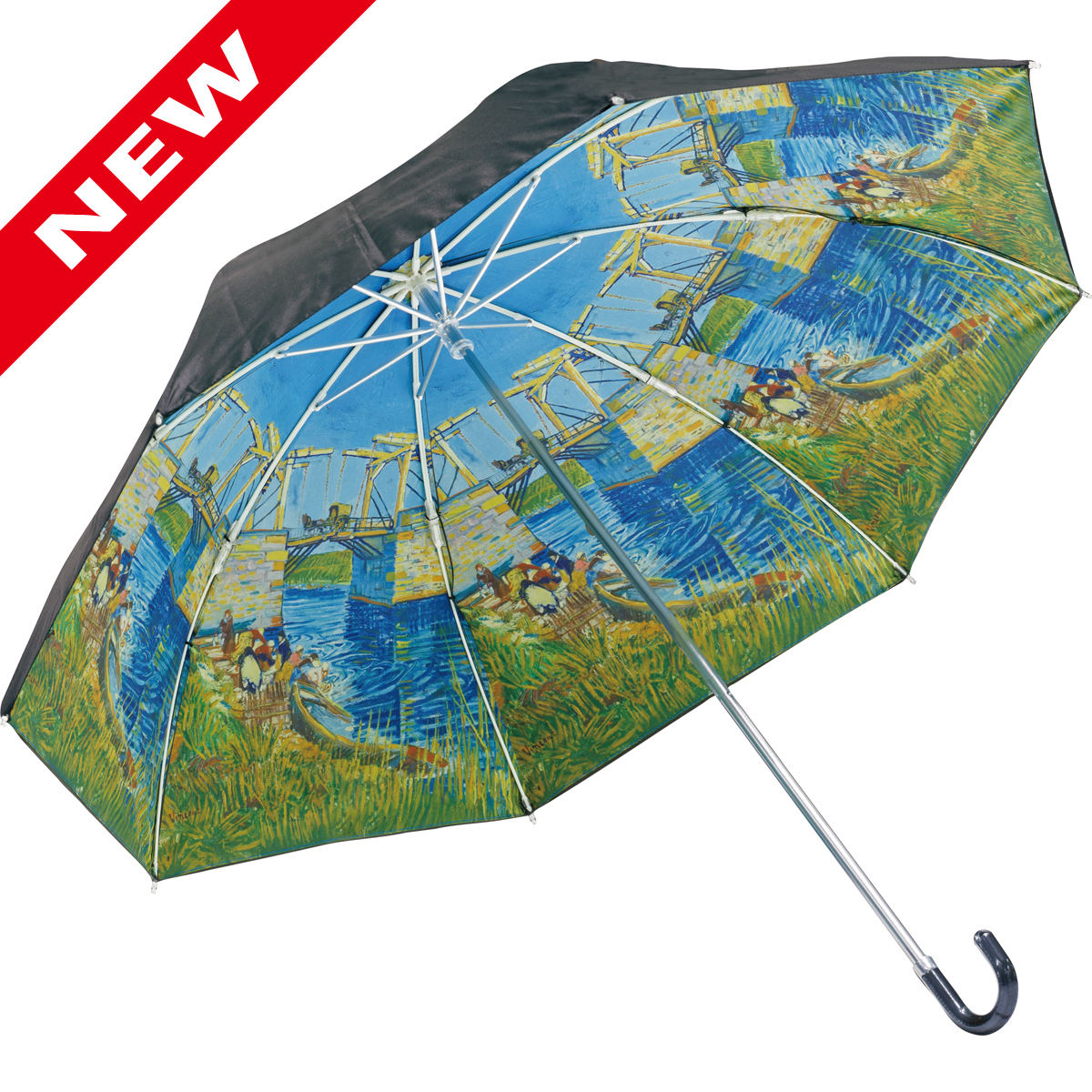 名画折りたたみ傘～晴雨兼用～ゴッホ「アルルの跳ね橋」