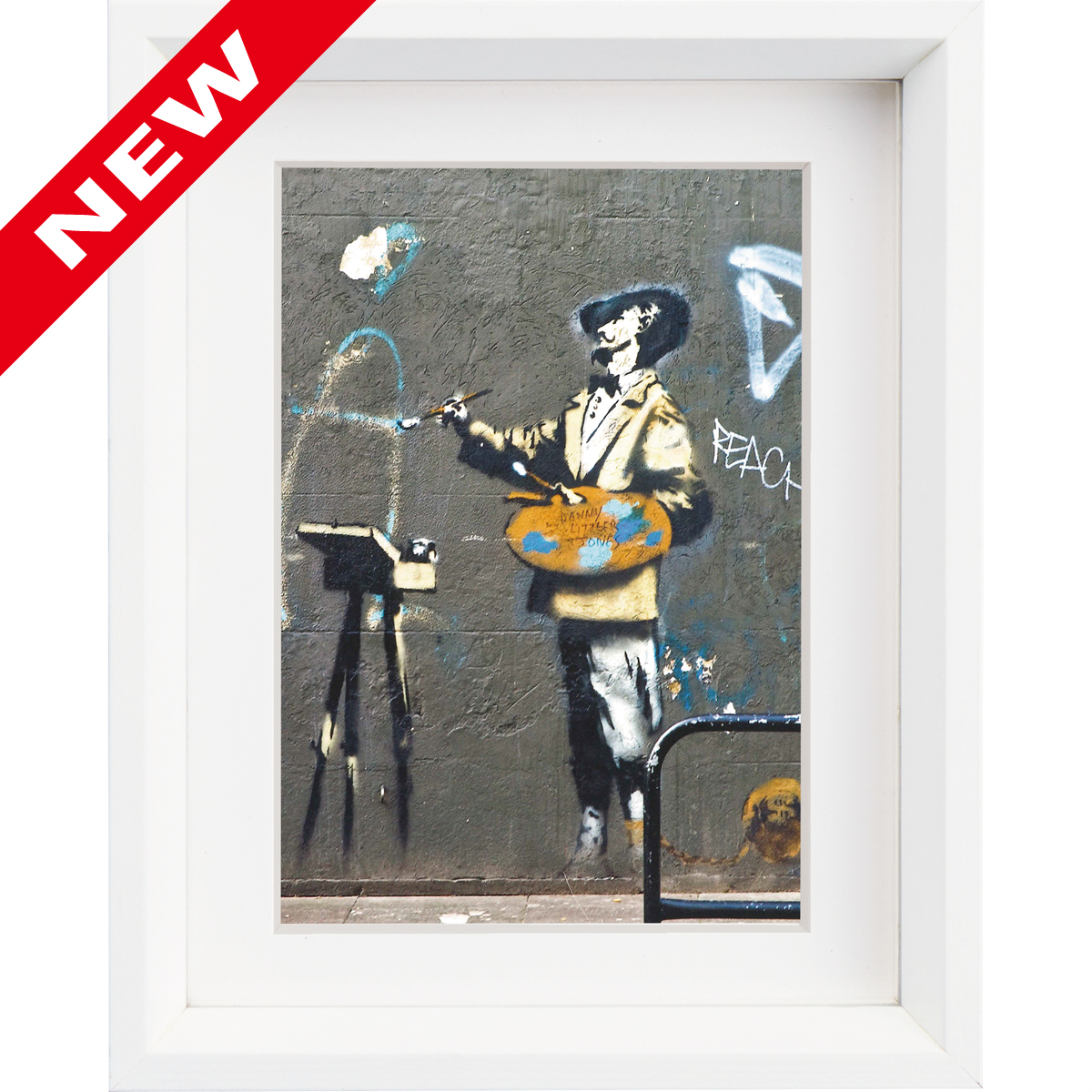 バンクシー「ザ・ペインター（Sサイズ）」