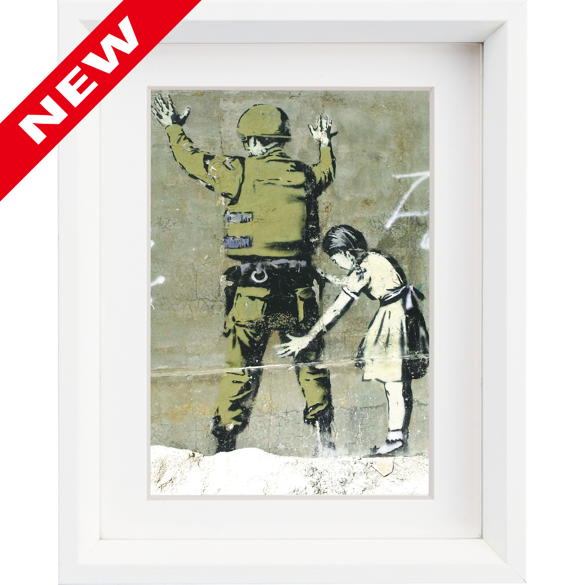 バンクシー「ストップ（Sサイズ）」