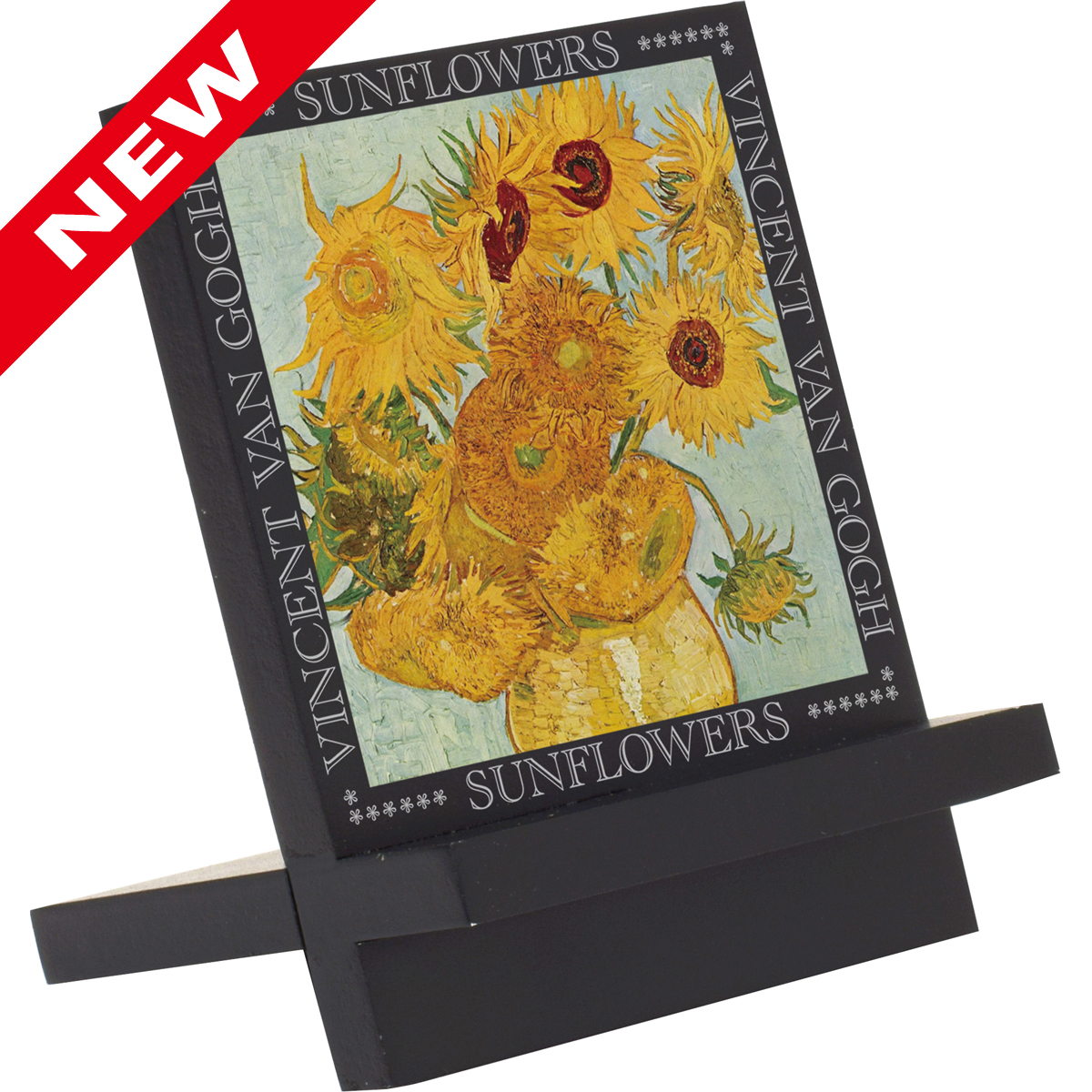 名画木製イーゼルアート（ゴッホ「ひまわりⅡ」）