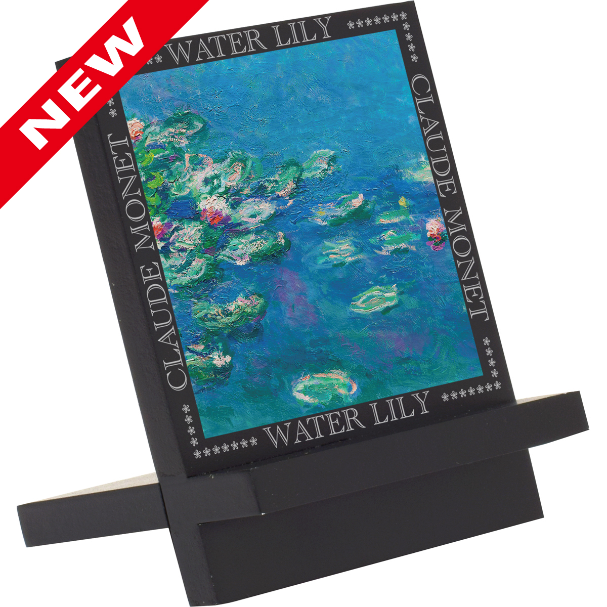 名画木製イーゼルアート（モネ「睡蓮Ⅱ」）