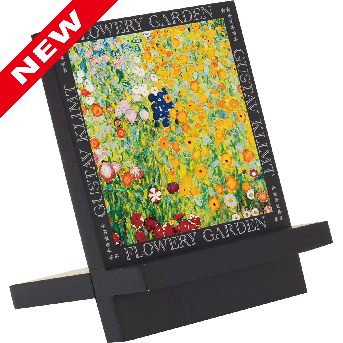 名画木製イーゼルアート（クリムト「フラワーガーデン」）
