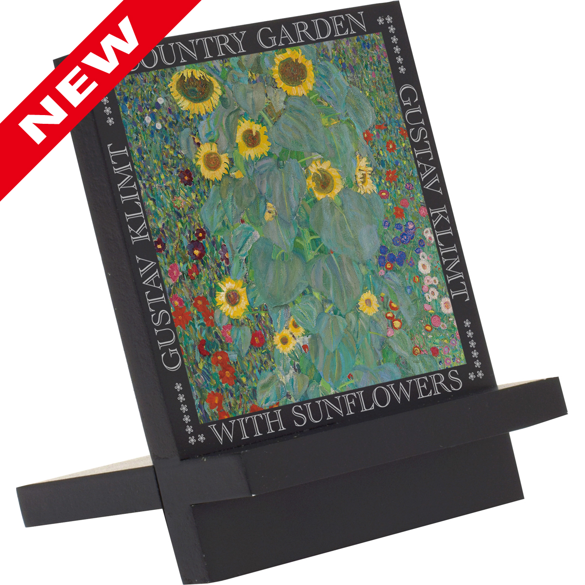 名画木製イーゼルアート（クリムト「サンフラワー」）