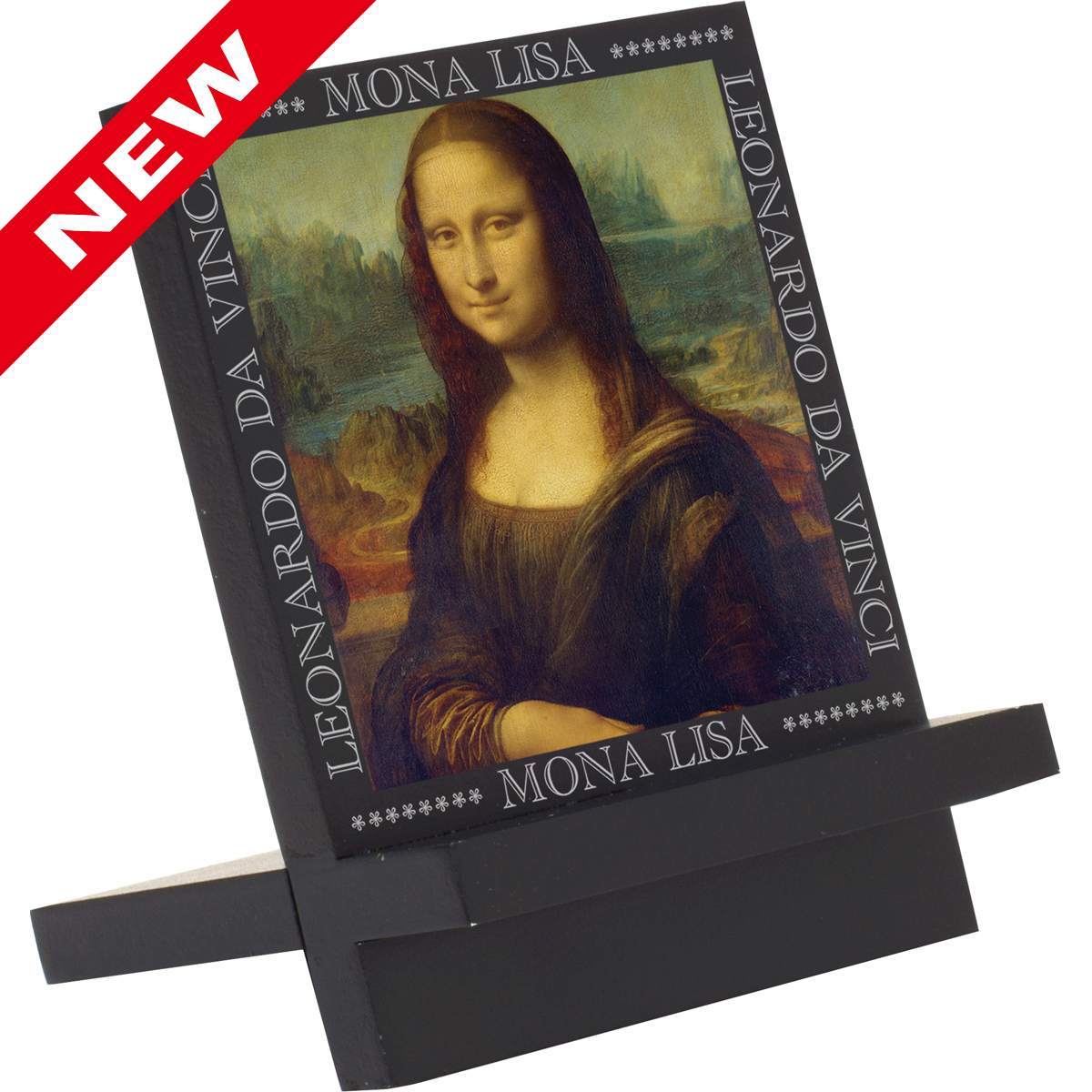名画木製イーゼルアート（レオナルドダヴィンチ「モナリザ」）