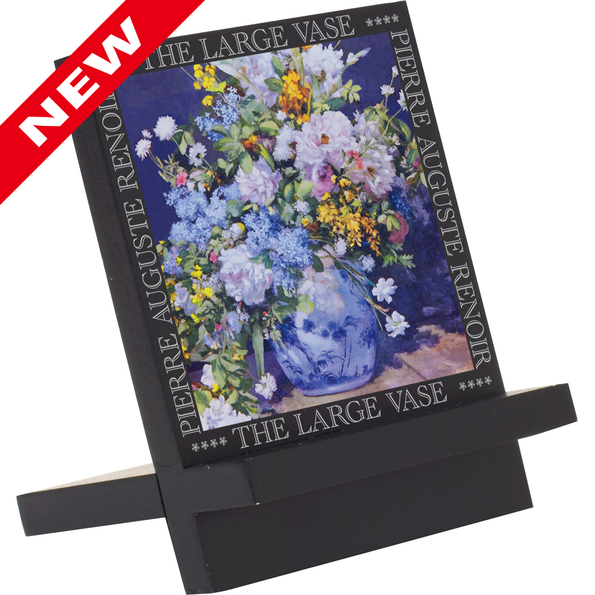 名画木製イーゼルアート（ルノワール「大きな花瓶」）