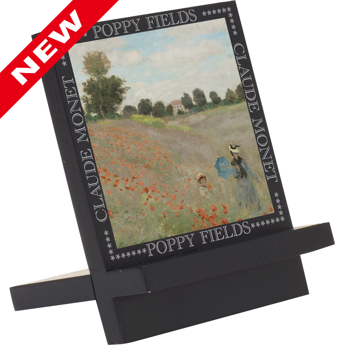 名画木製イーゼルアート（モネ「ひなげし畑」）