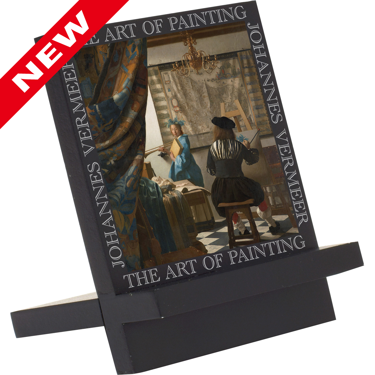 名画木製イーゼルアート（フェルメール「絵画芸術」）