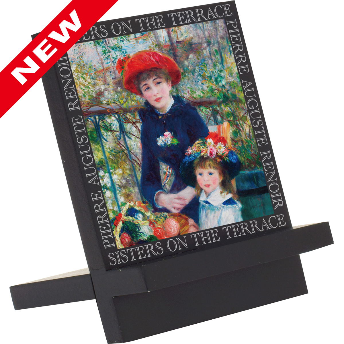 名画木製イーゼルアート（ルノワール「ふたりの姉妹」）