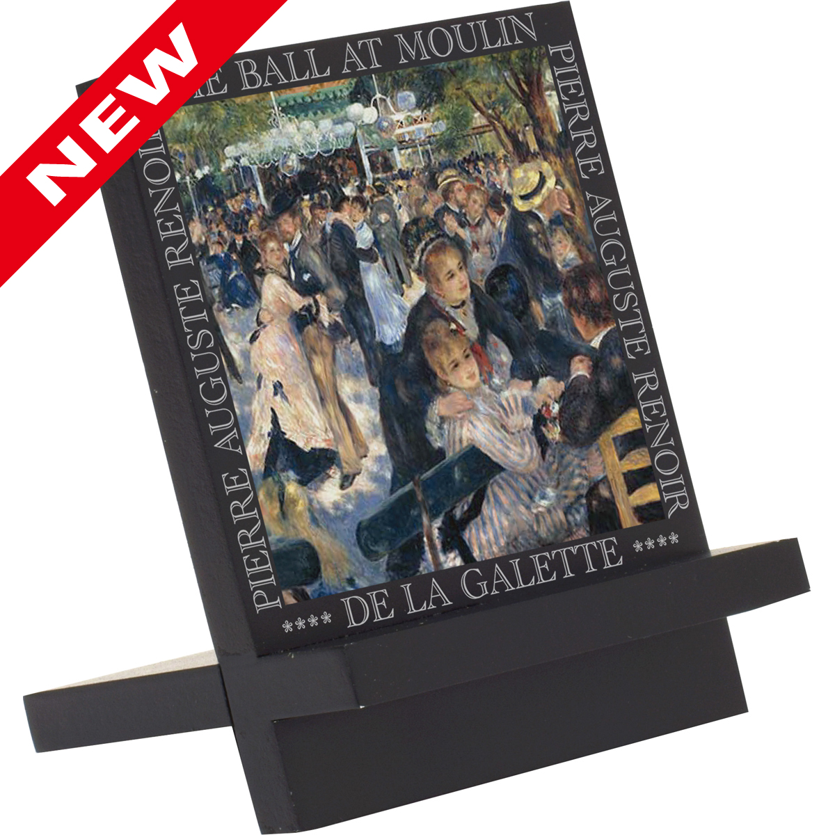 名画木製イーゼルアート（ルノワール「ムーラン ド ラ ギャレットの舞踏会」）