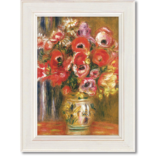 ルノワール「チューリップとアネモネの花瓶」