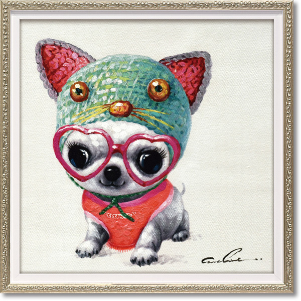 オイルペイントアート「ハロー(Sサイズ)」