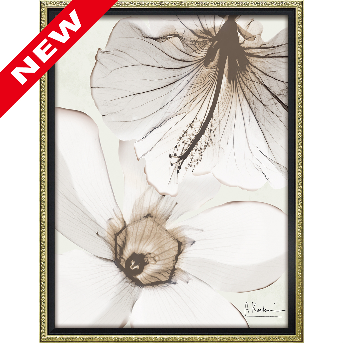 X RAY キャンバスアート「フラワーズ パーパス（Mサイズ）」